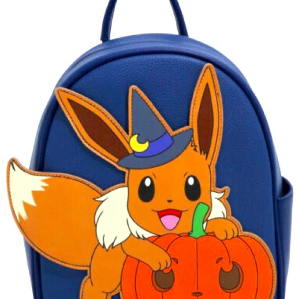 Pokémon Eevee Pumpkin Halloween Mini Backpack NWT IN HAND Bioworld